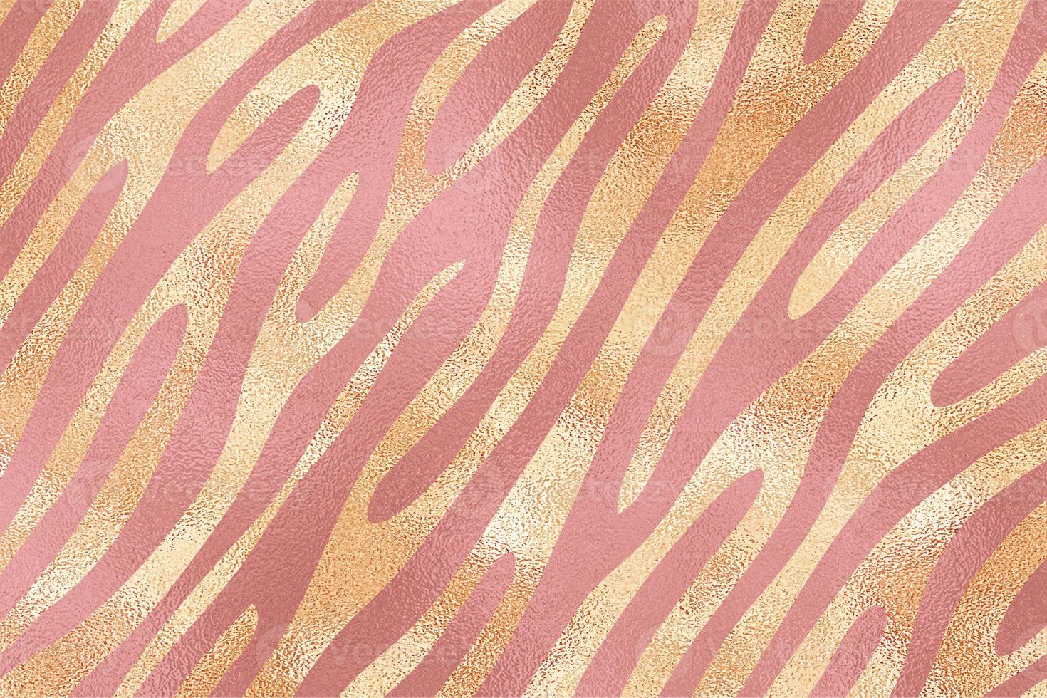 Gold and Pink Glam Glitter Animal Skin Texture Background, Animal Skin Pattern. photo