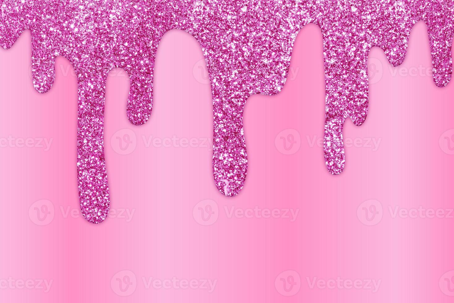 Pink Dripping Glitter Background photo