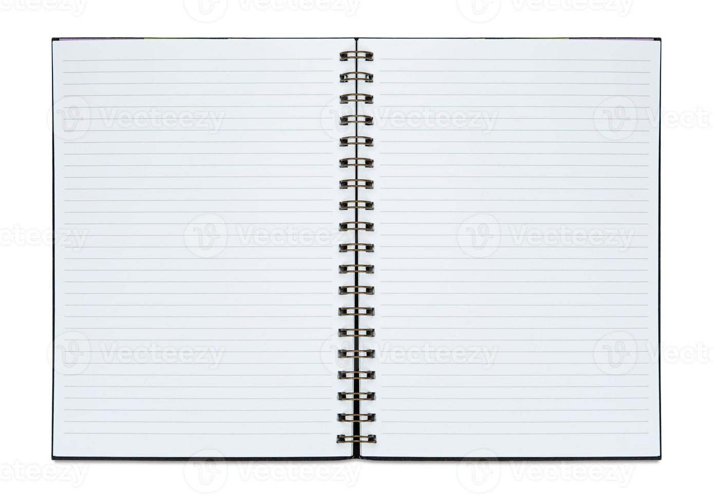 Open book isolated on white background photo