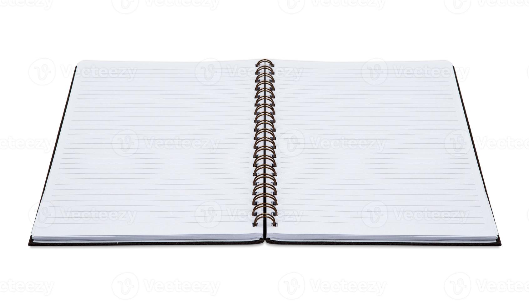Open book isolated on white background photo