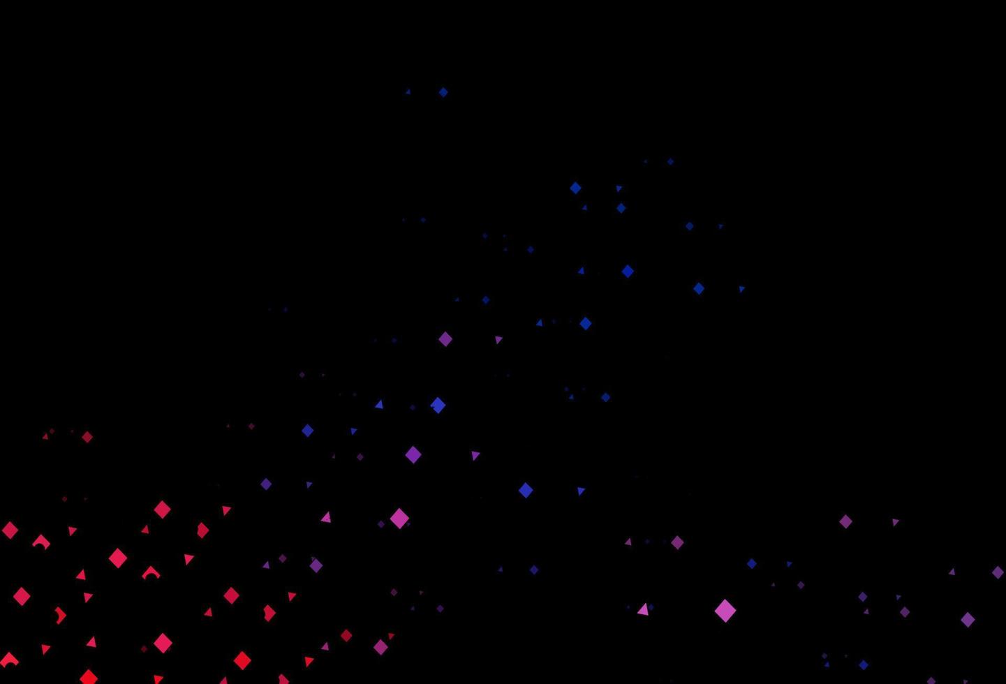 Dark blue, red vector pattern in polygonal style with circles.