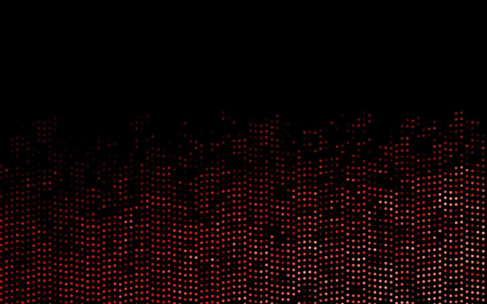 Telón de fondo de vector rojo oscuro con puntos.