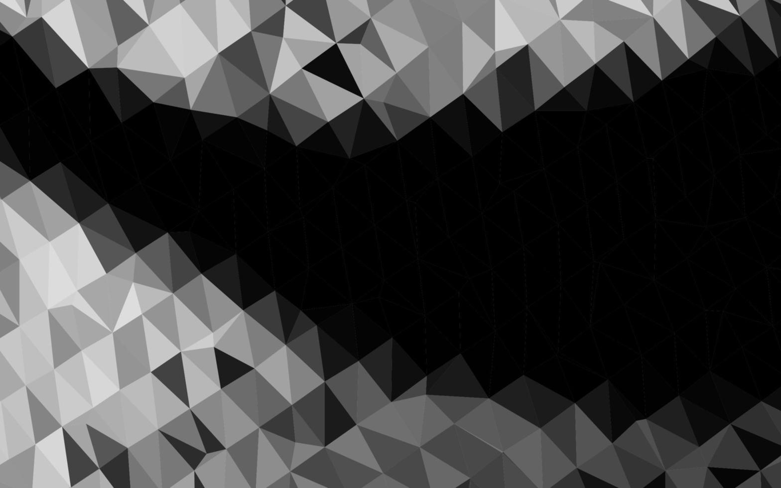 Light Silver, Gray vector polygon abstract layout.