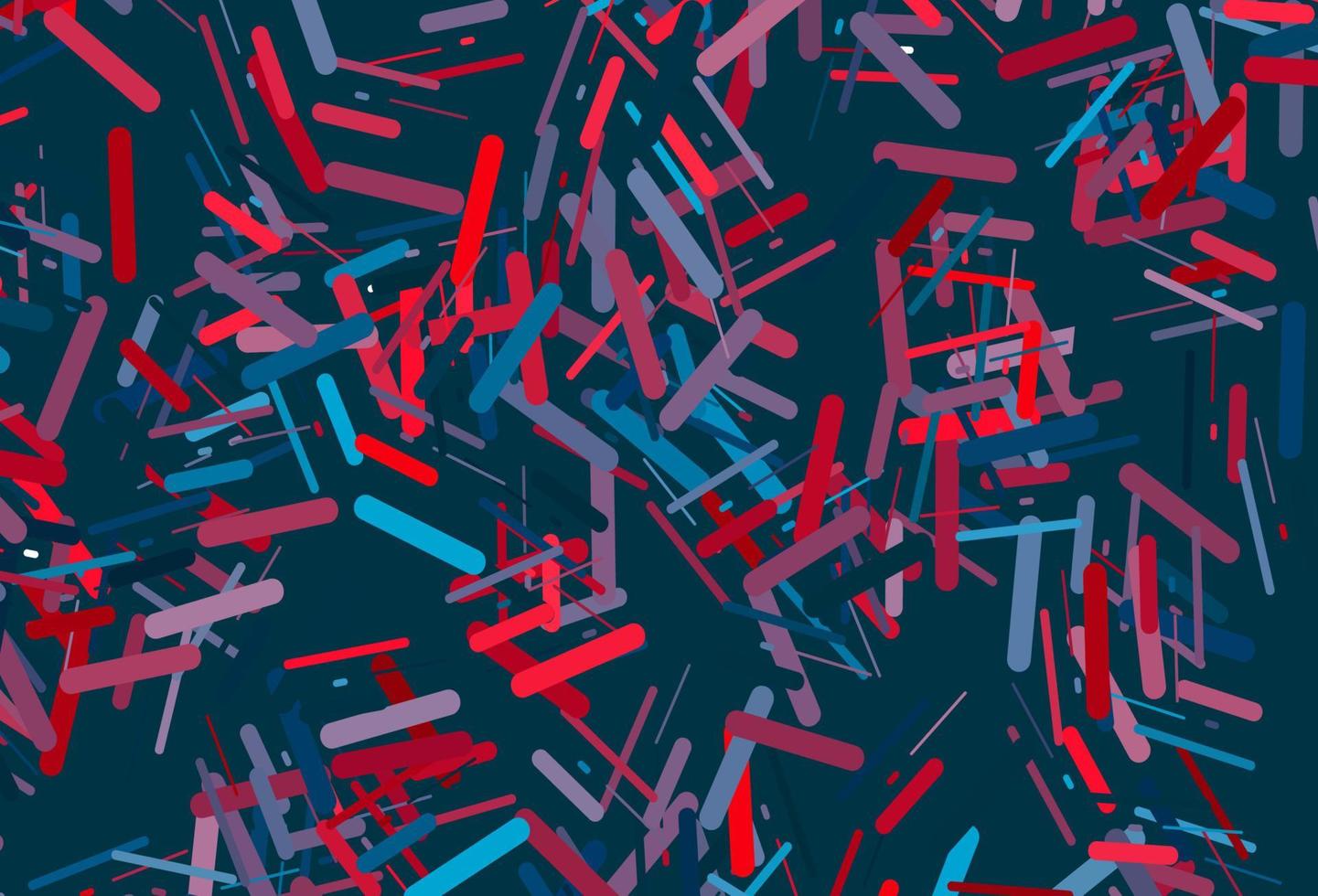 Dark blue, red vector backdrop with long lines.