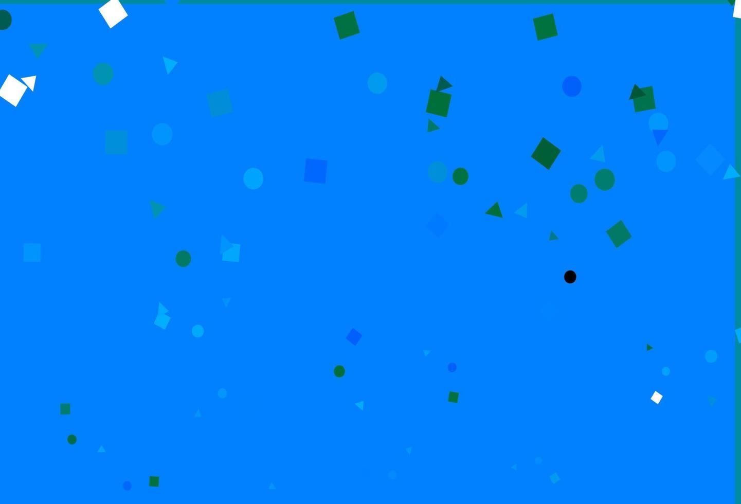 Light Blue, Green vector background with triangles, circles, cubes.