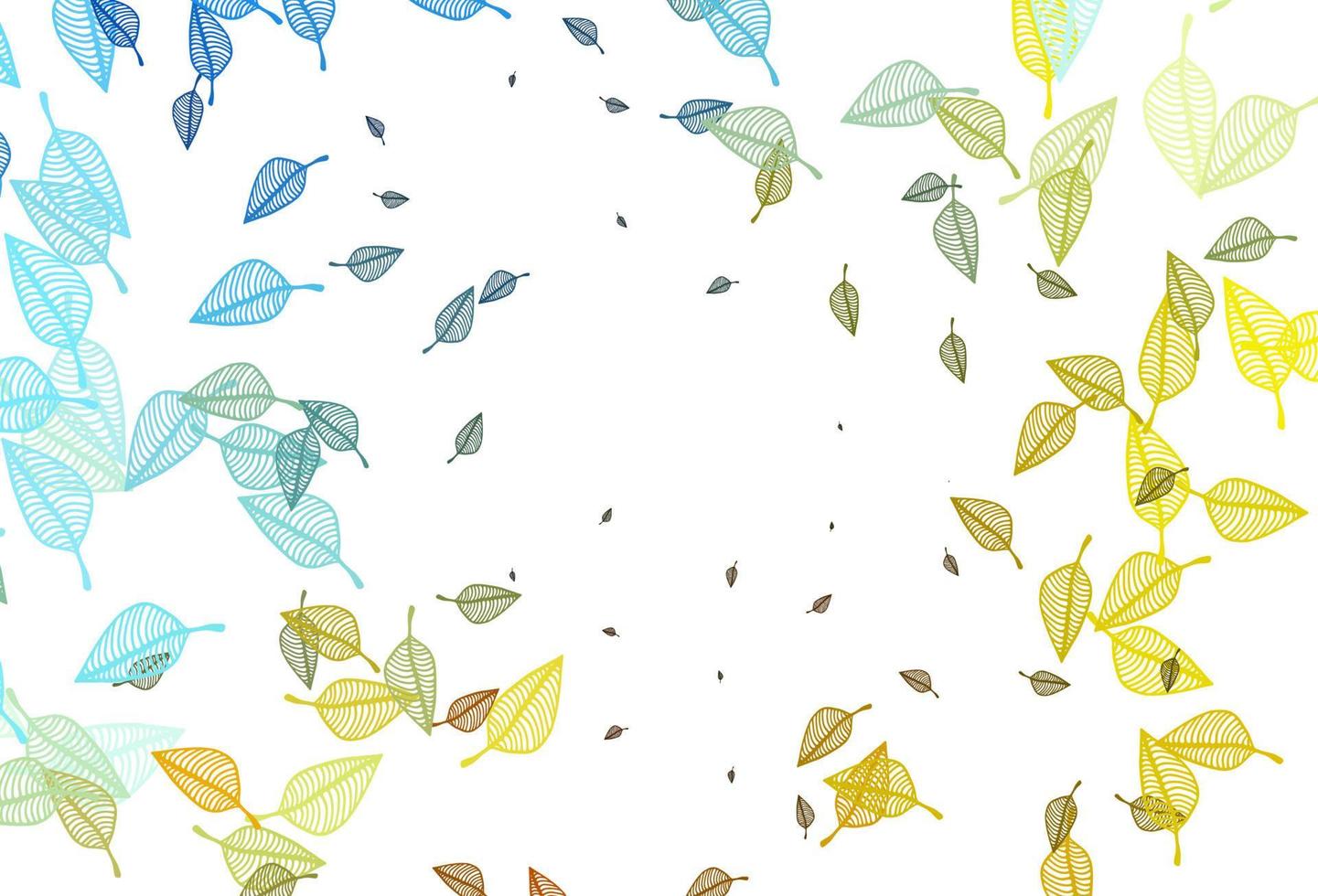 Light Blue, Yellow vector hand painted backdrop.