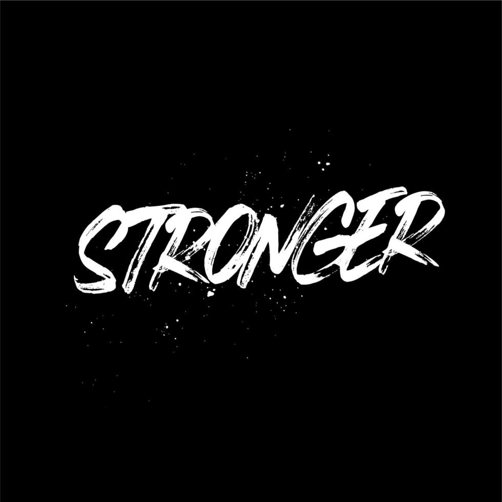 stronger calligraphy brushh vector