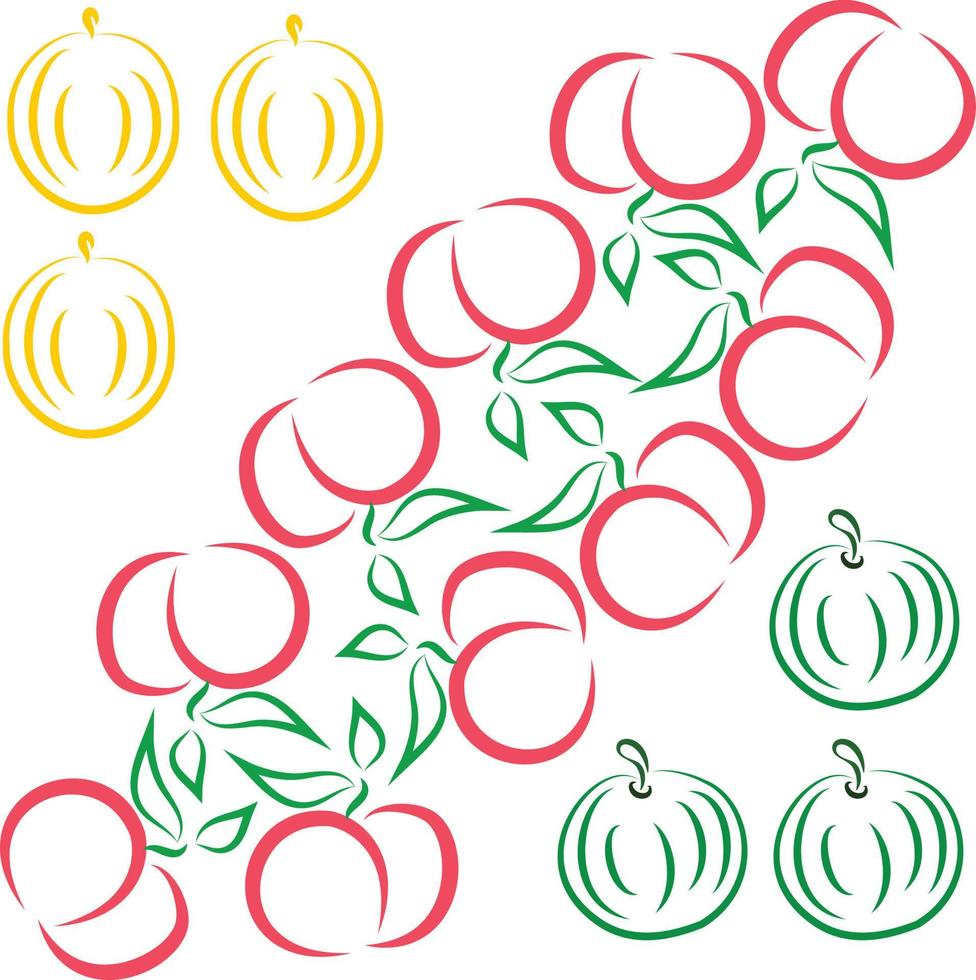 Fruits Pattern Background vector
