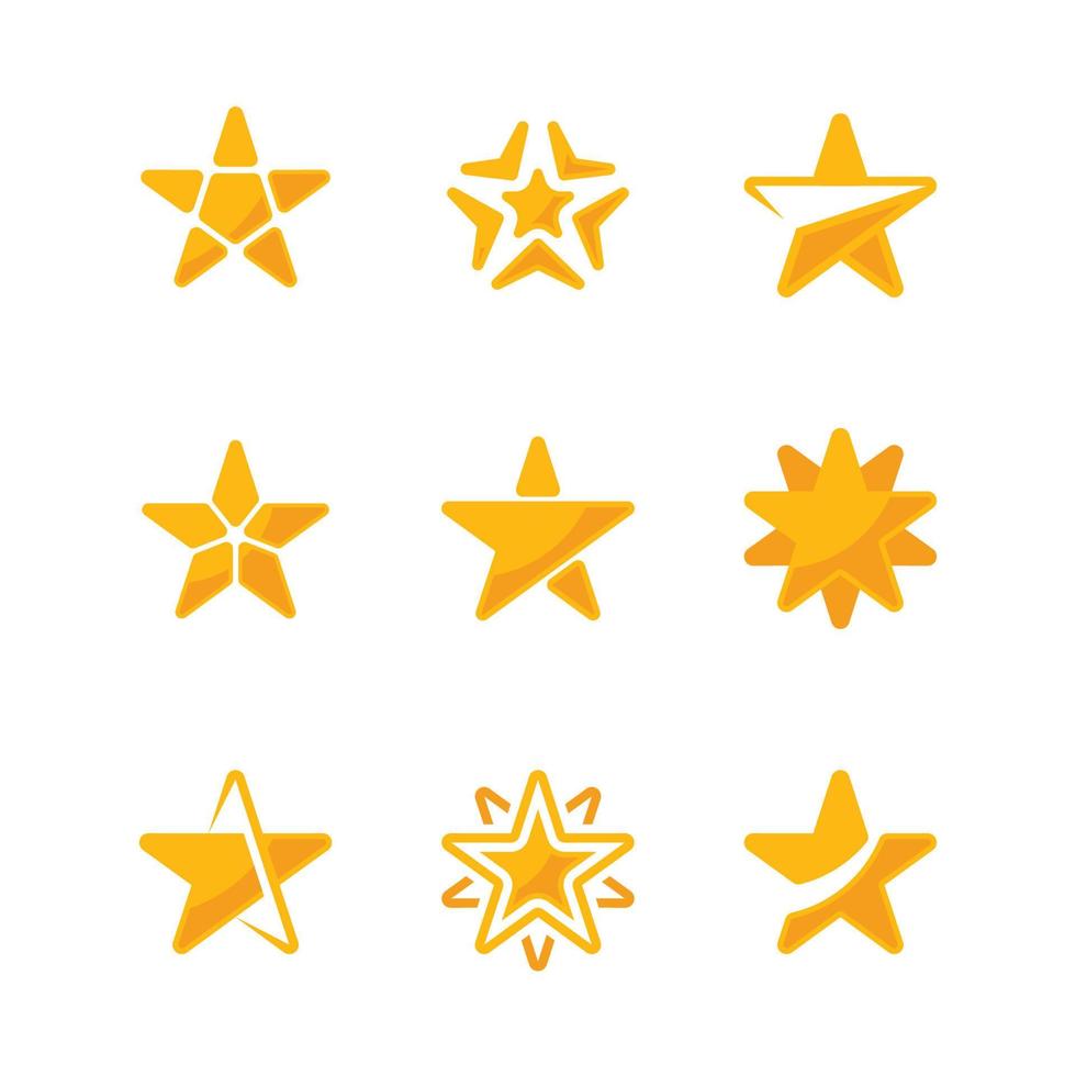 Star Icon Concept Set vector