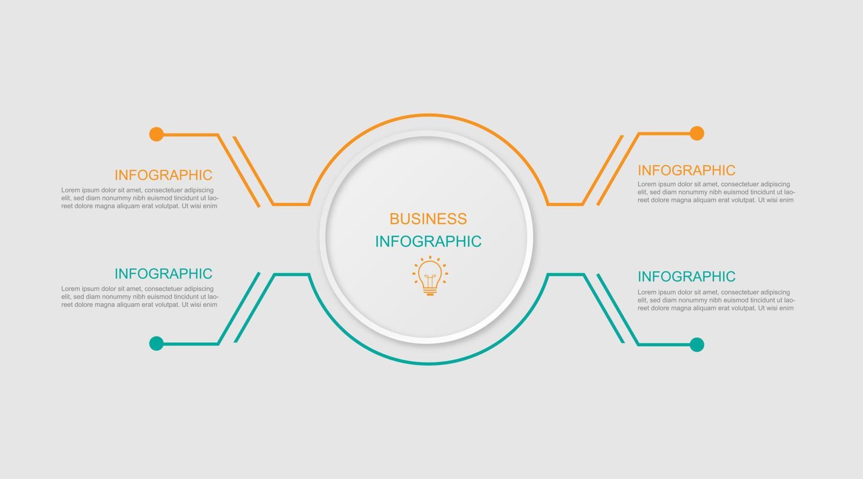 vector de plantilla de infografía