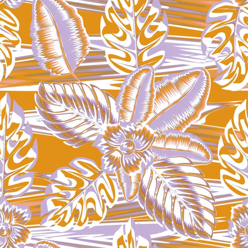 diseño de vector de ilustración dibujado a mano de verano abstracto con fondo de patrón botánico sin costuras adecuado para estampados de moda, gráficos, fondos y artesanías. fondo abstracto de onda de playa. otoño