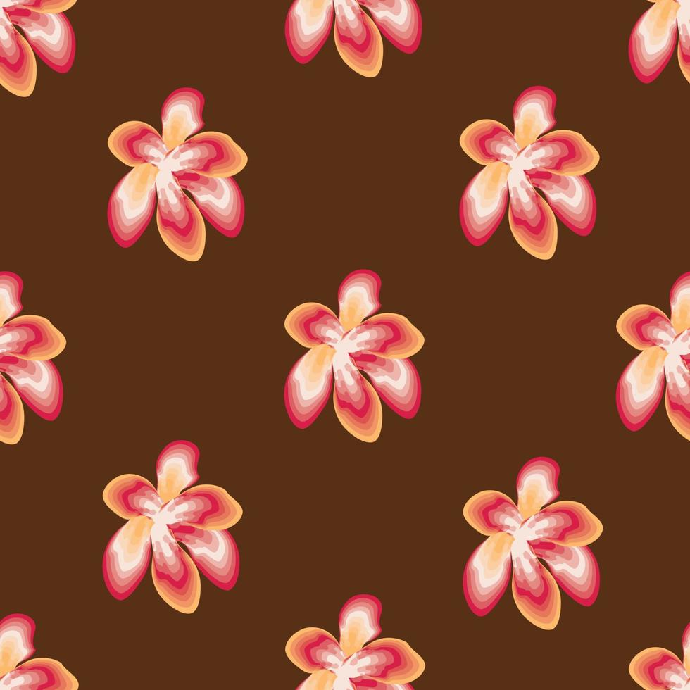 Diseño de vector de fondo floral tropical abstracto con elementos de flores de colores sobre fondo delicado. colorido floral con estilo. fondo floral. trópicos exóticos. diseño de verano. papel pintado decorativo