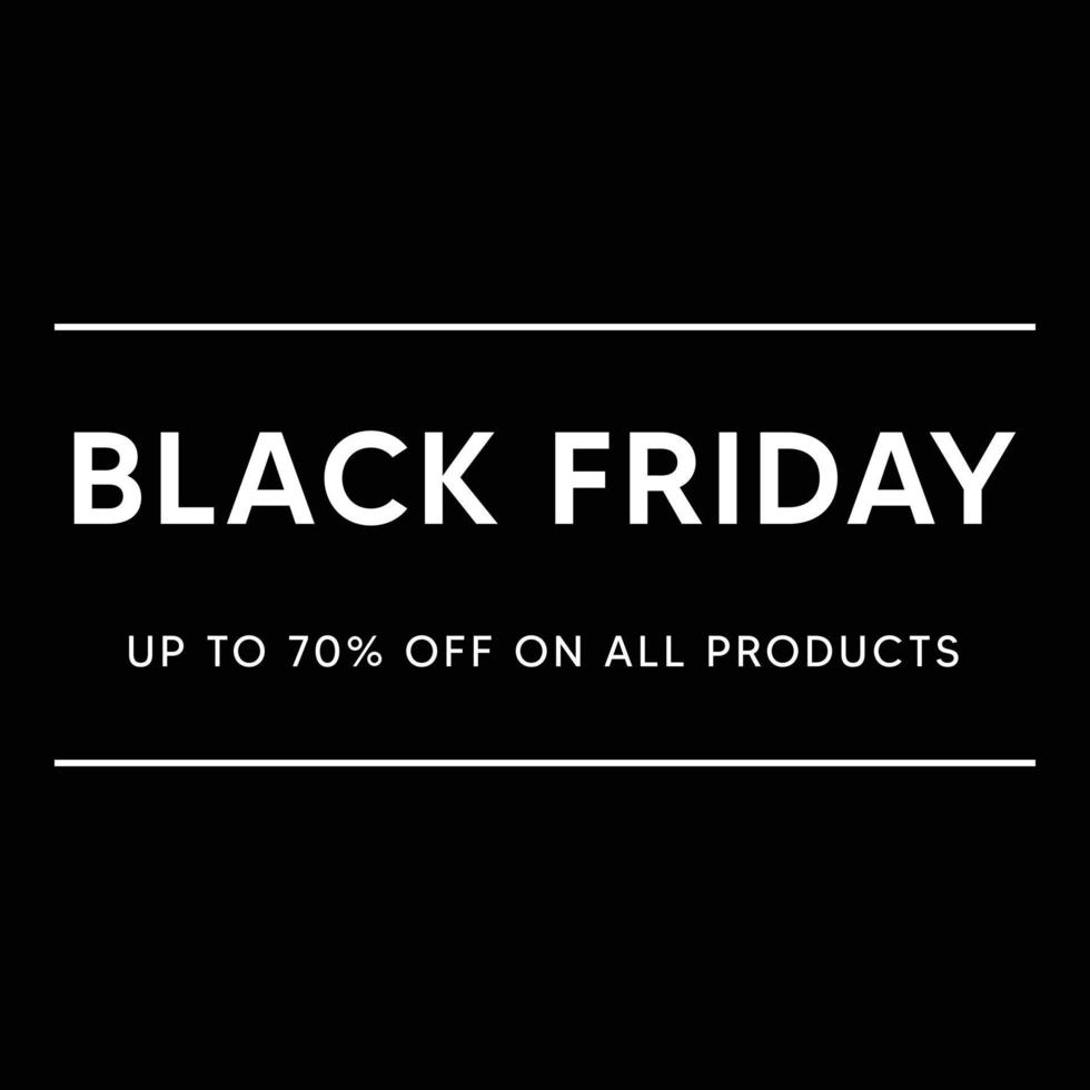 Social media of Black Friday promotion sale banner. vector