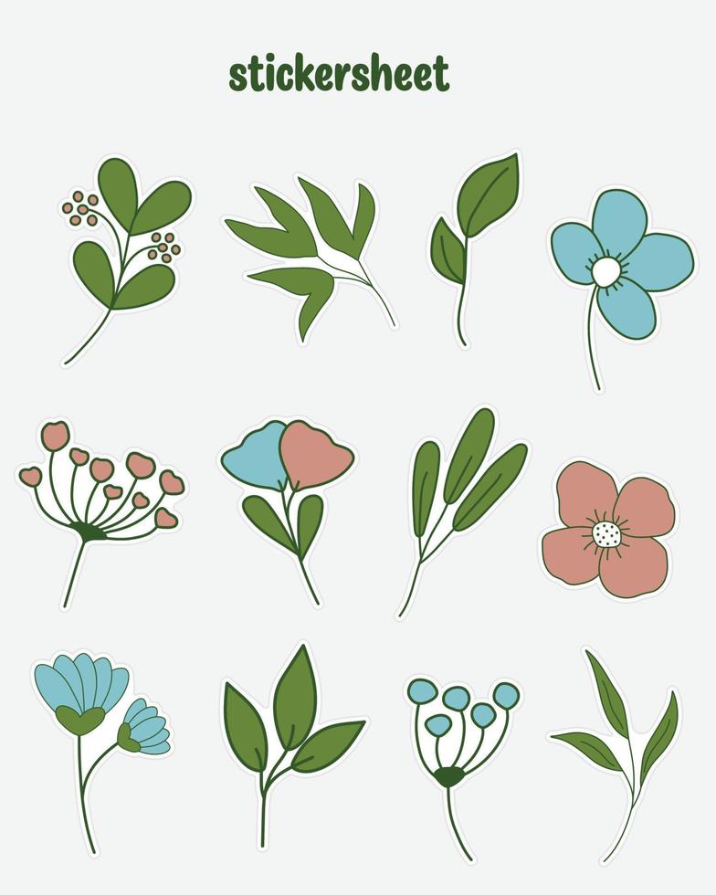 Wildflower Bullet Journaling Stickers