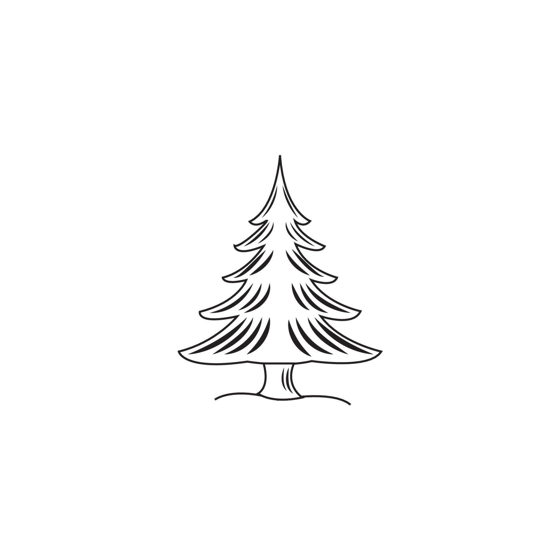 Christmas tree logo icon 11336443 Vector Art at Vecteezy
