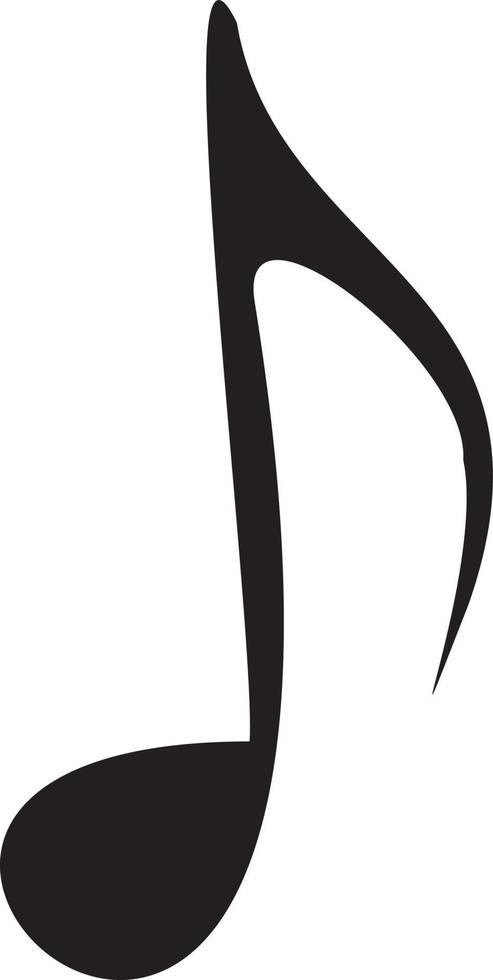 Musical note hand drawn vector