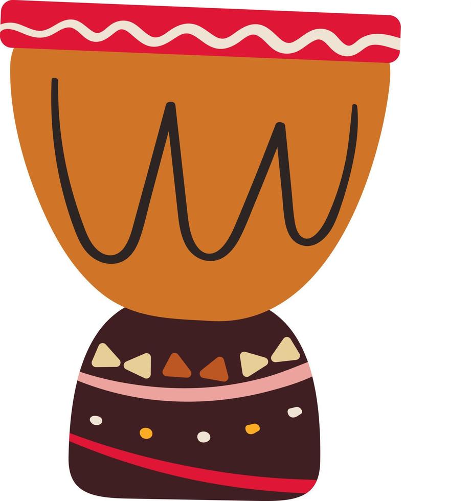 African musical drum vector