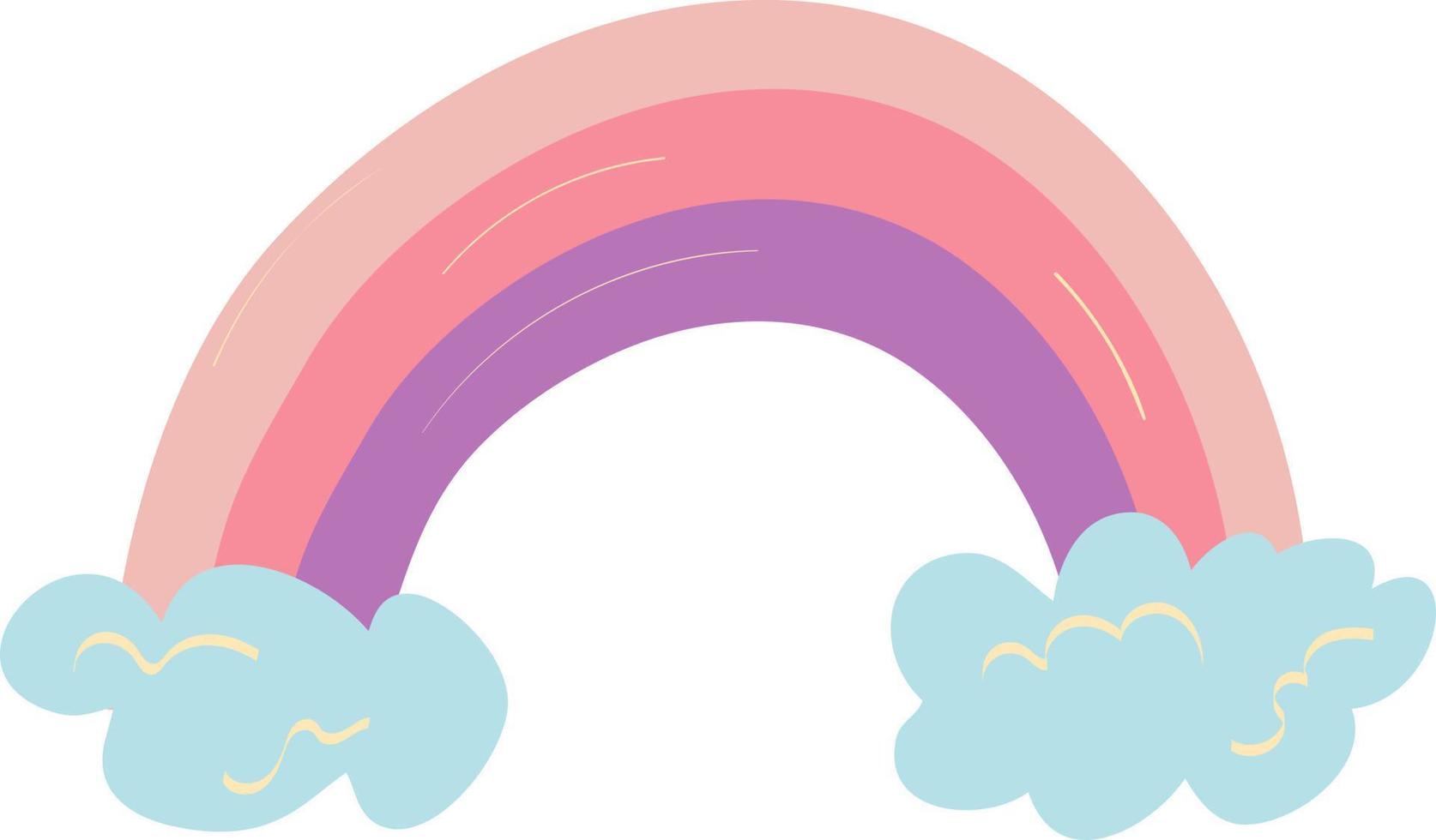 Rainbow in naive style vector