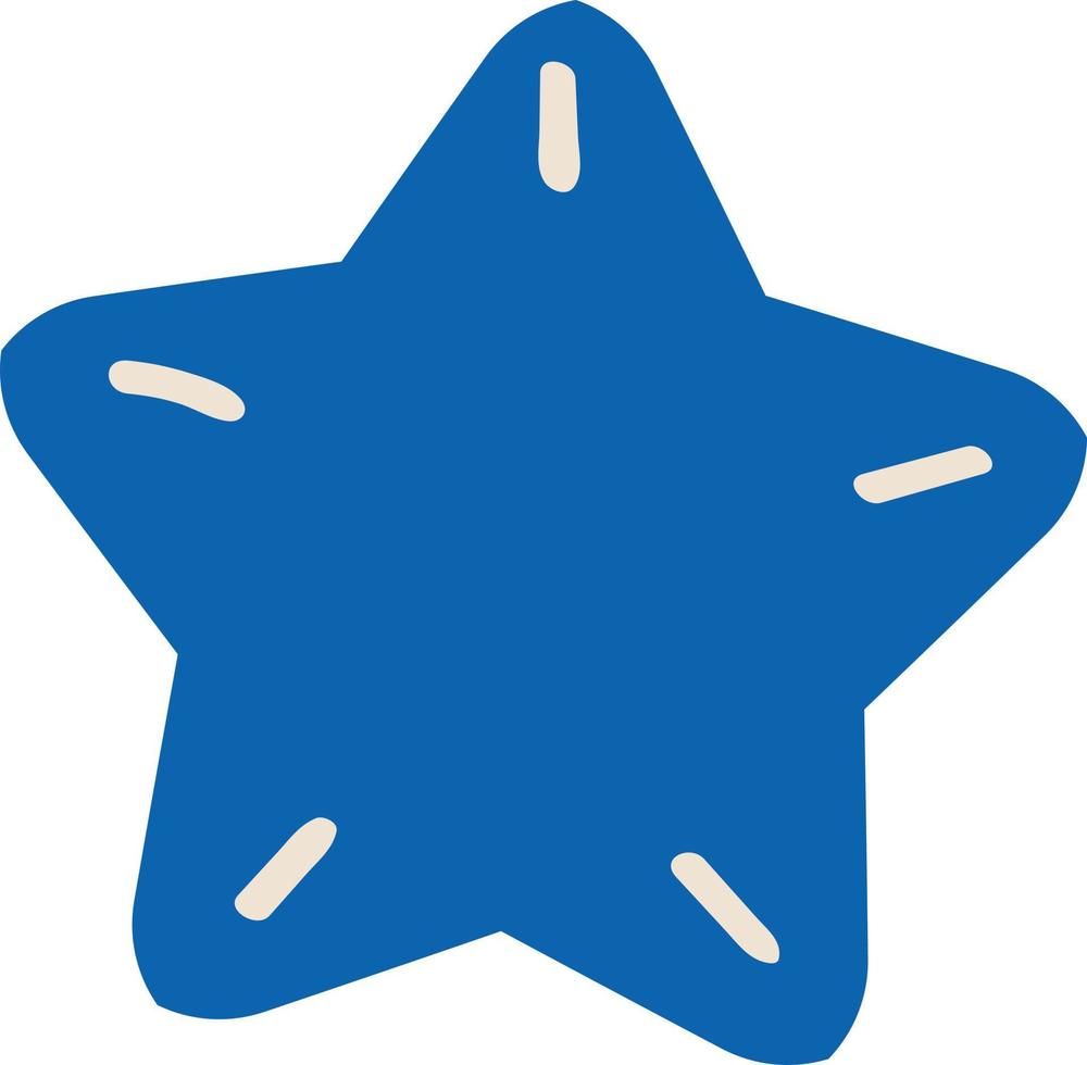 Blue tropical starfish vector