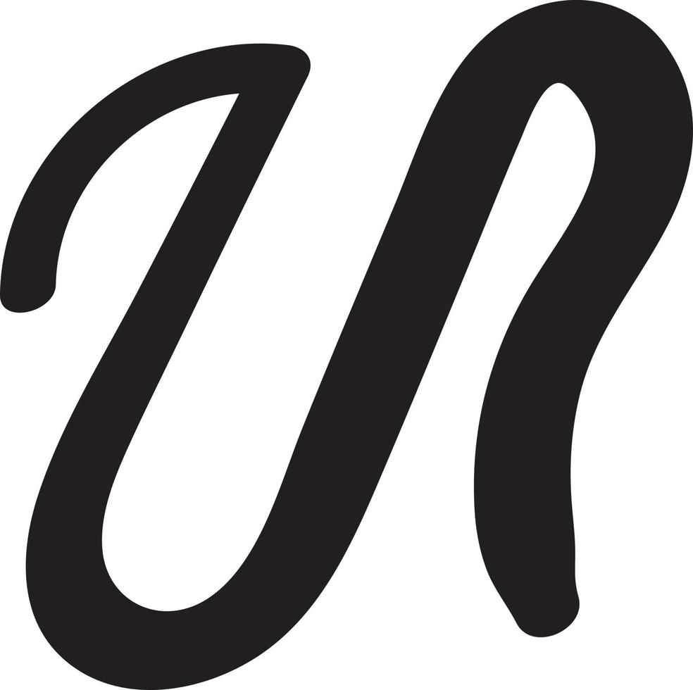 Curve abstract symbol vector