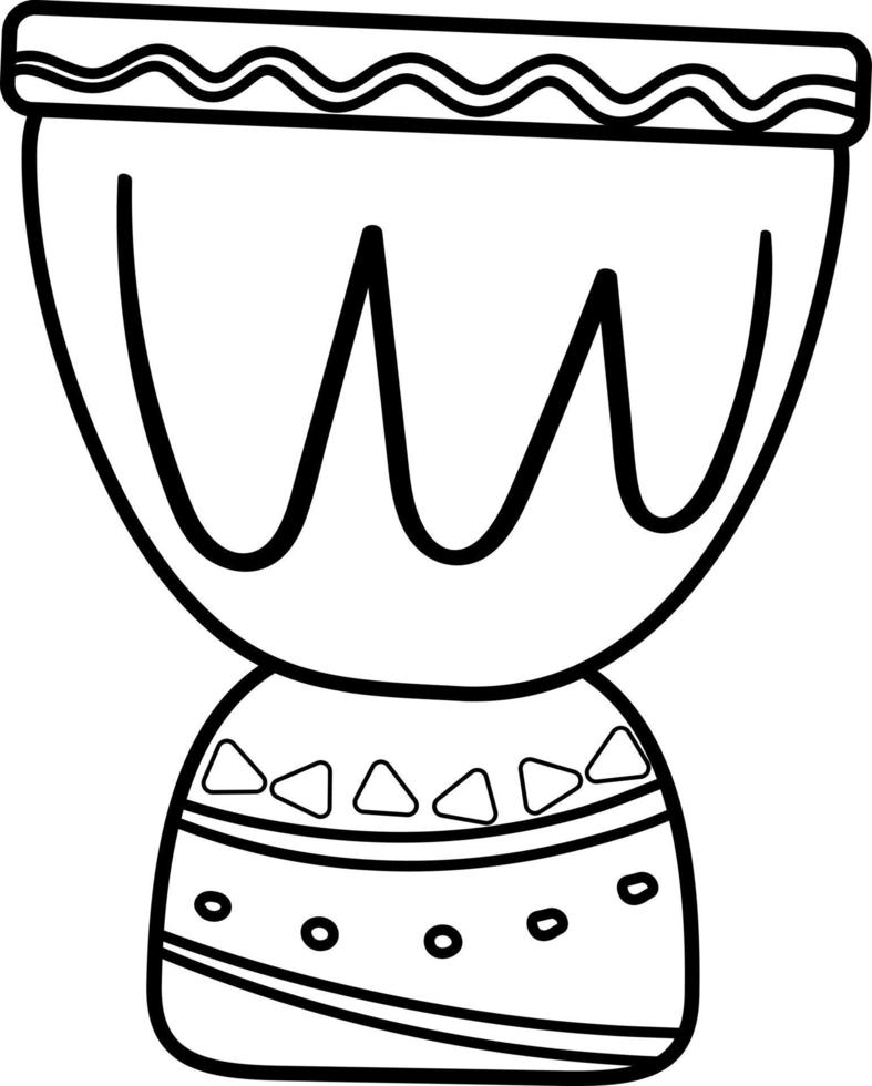 African drum tam tam vector