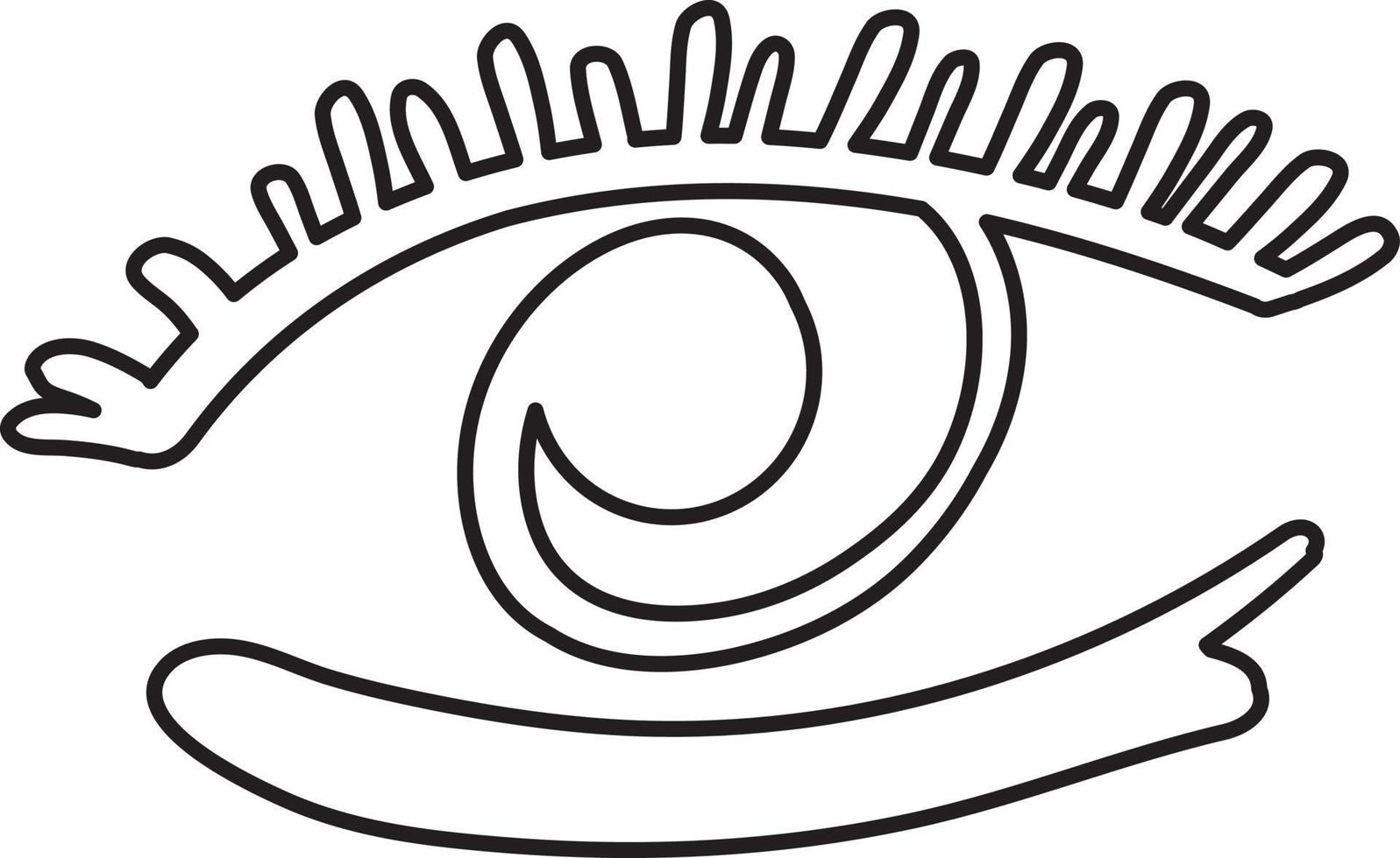 Eye naive occult symbol vector