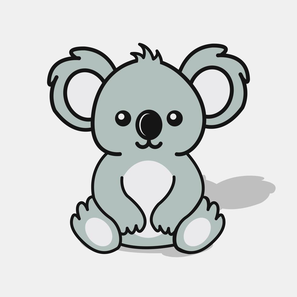 oso koala de dibujos animados - vector de ilustración