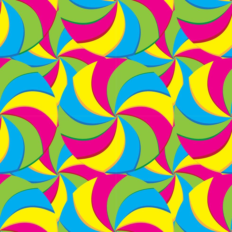 Colorful swirl candies texture vector illustration.  Seamless pattern background design template.