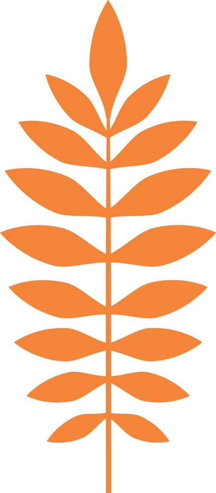 Tree leaf in autumn colors. vector
