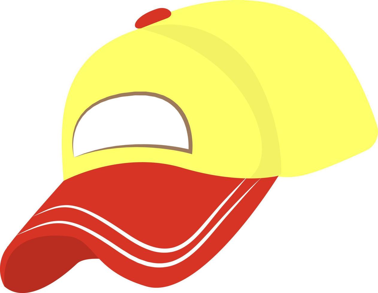 sombrero amarillo de verano. vector