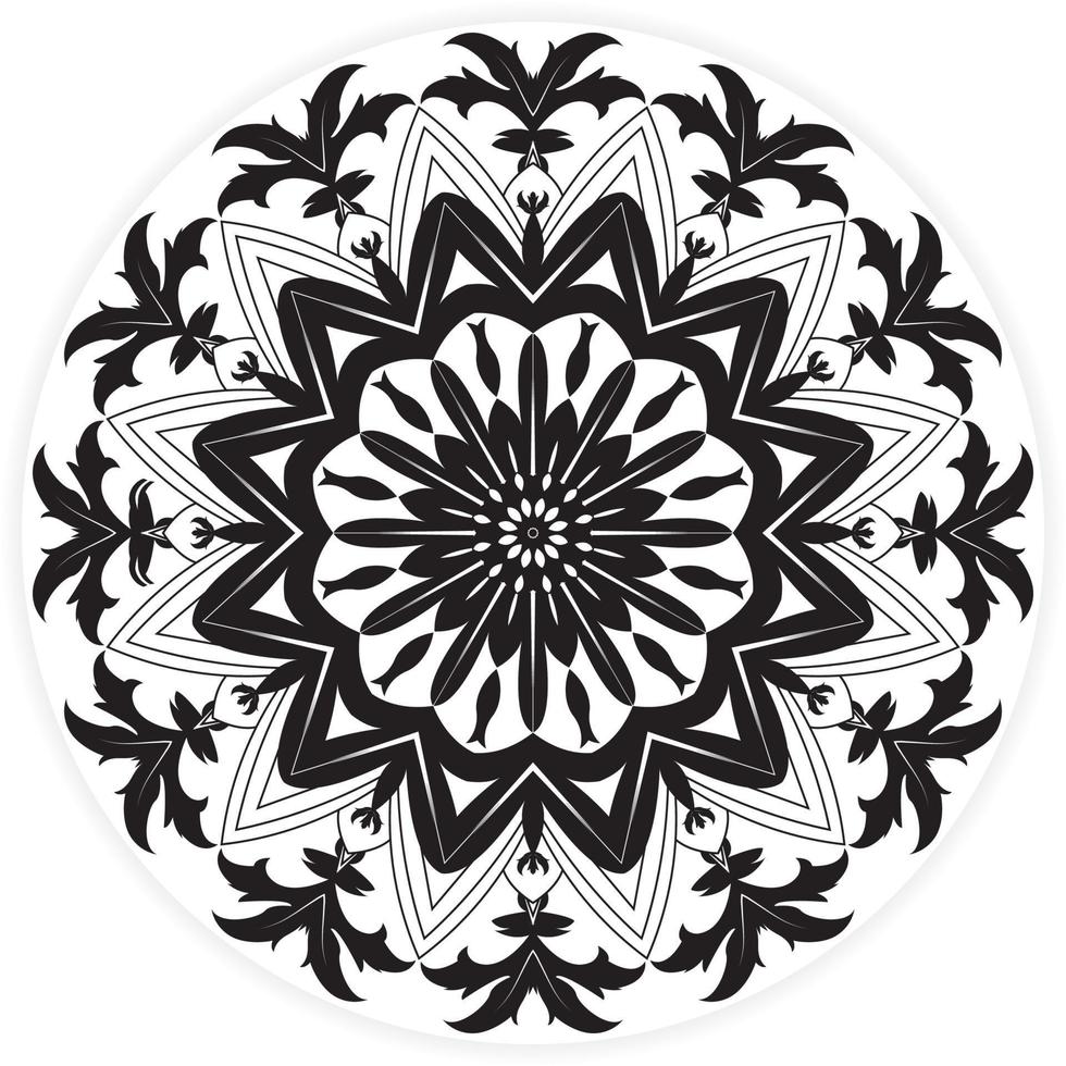 diseño único de mandala para elementos de decoración, adorno de mandala. elementos decorativos antiguos, motivos tribales de fondo oriental dibujados a mano, página de coloración de mandala vector