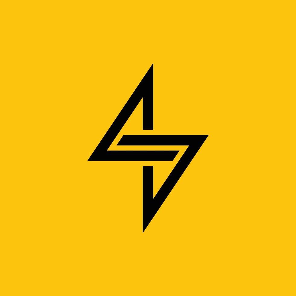 Lightning logo. Electrical energy  Flash or symbol of power. The concept of speed  fast  fast  fast. Vector illustration  clip art.