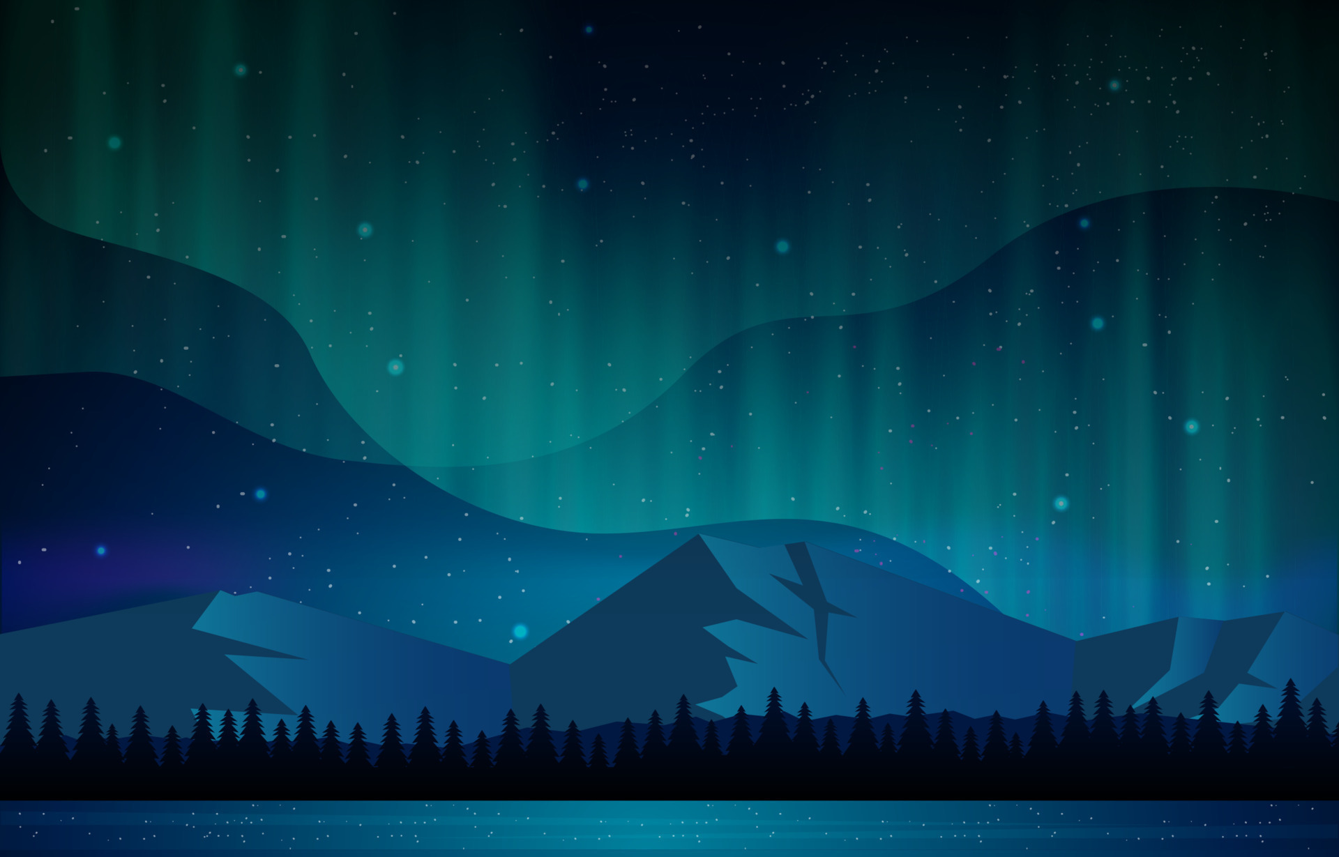 Northern Light Sky Background 11337757 Vector Art at Vecteezy