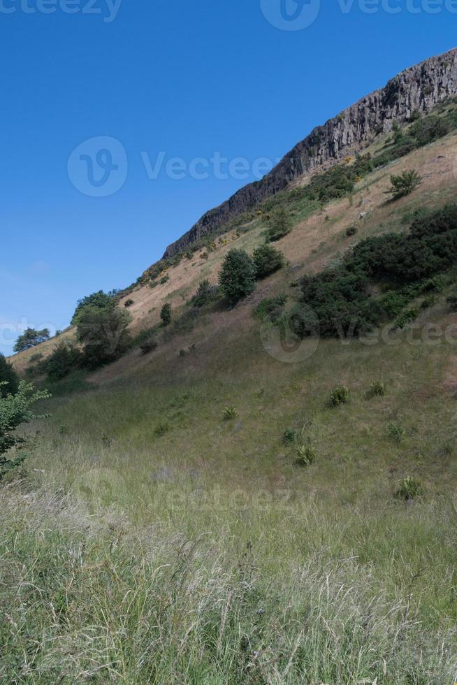Salisbury Crags in Edinburgh, Scotland. photo