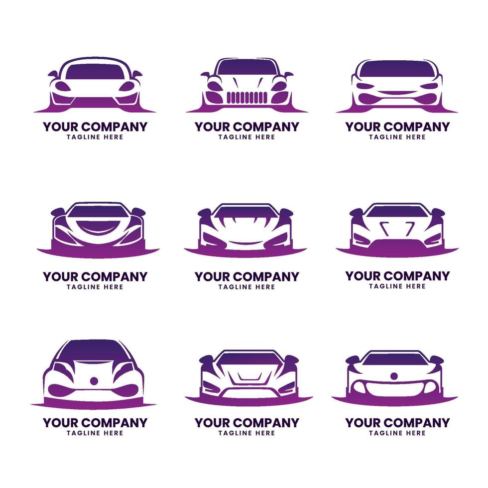 Icon Car Gradient Collection vector