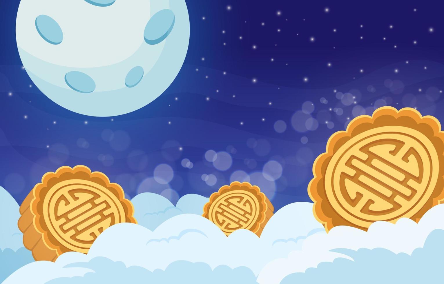 Moon Cake Festival Background vector