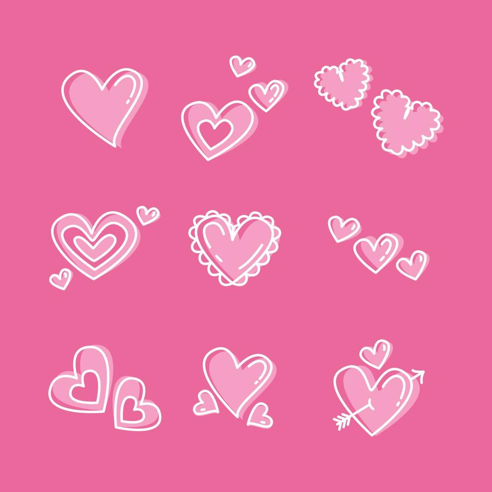 Hand Drawn Heart Doodle vector