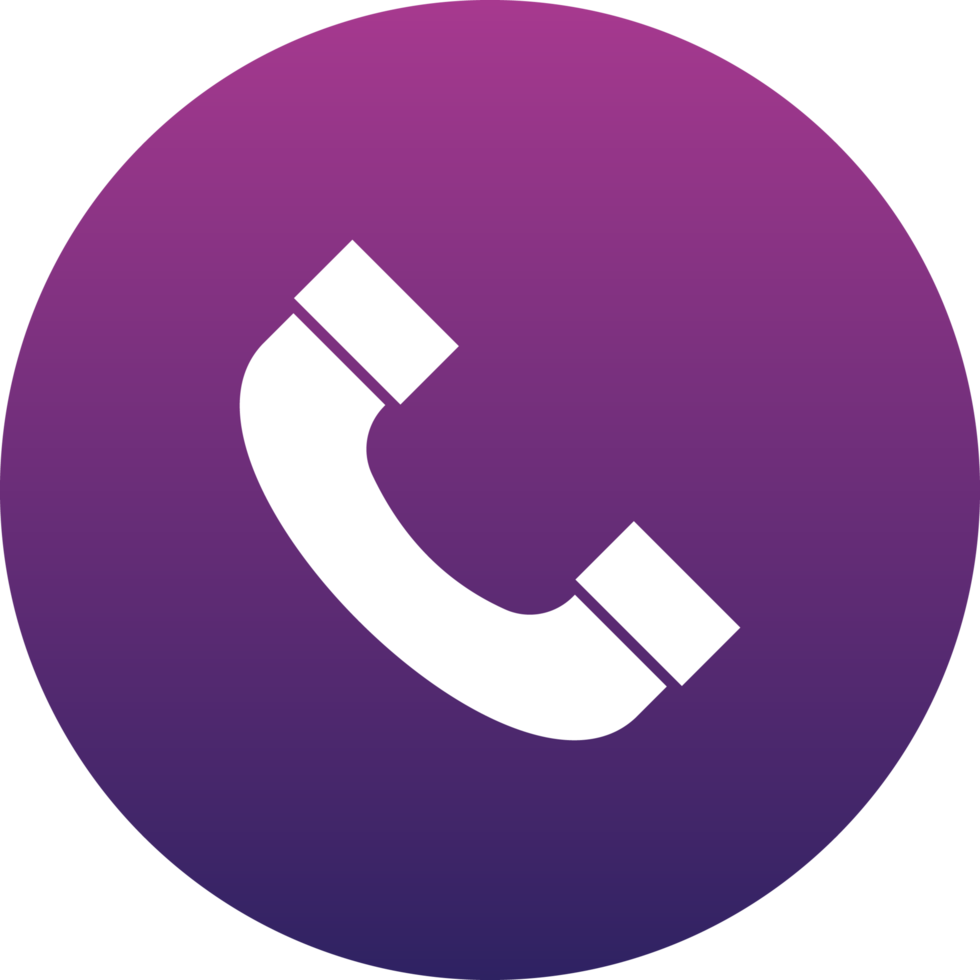 icône de contact avec le symbole du téléphone png