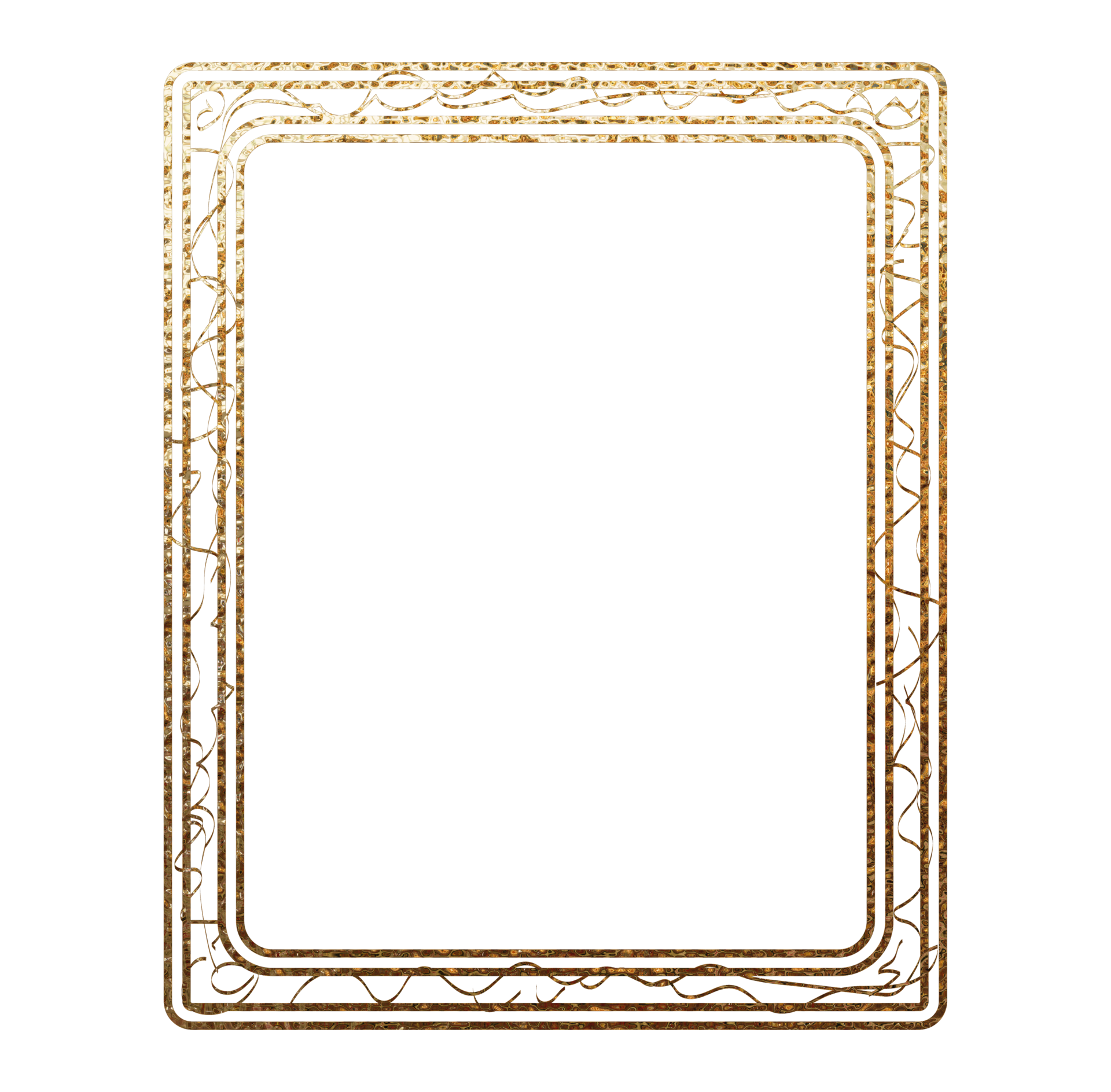 gold shiny square frame 11338379 PNG