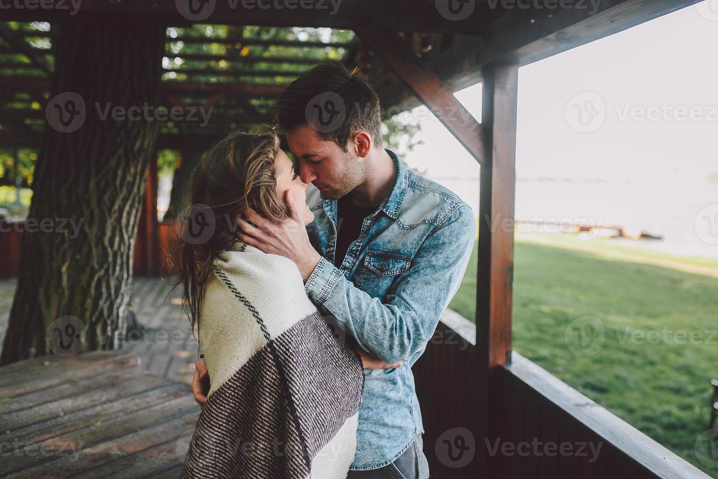 Young couple in love photo