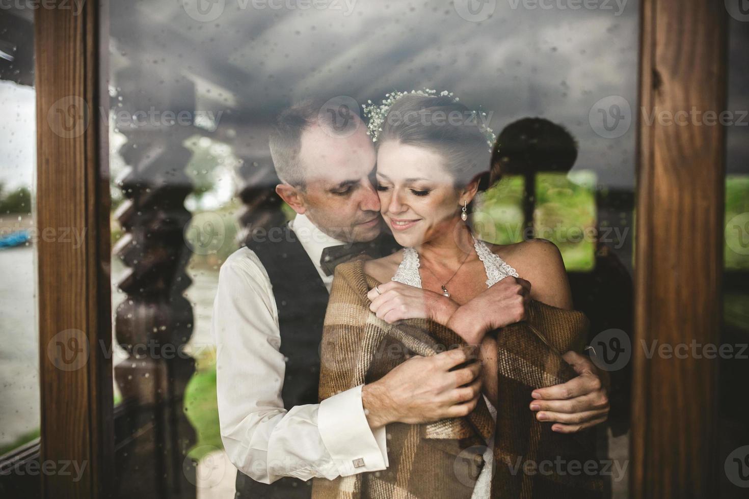 Wedding couple together photo