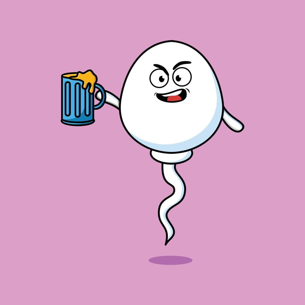 Sperm cartoon mascot character with beer glass 11340839 Vector Art at Vecteezy Sperm cartoon mascot character with beer glass 11340839 Vector Art at Vecteezy