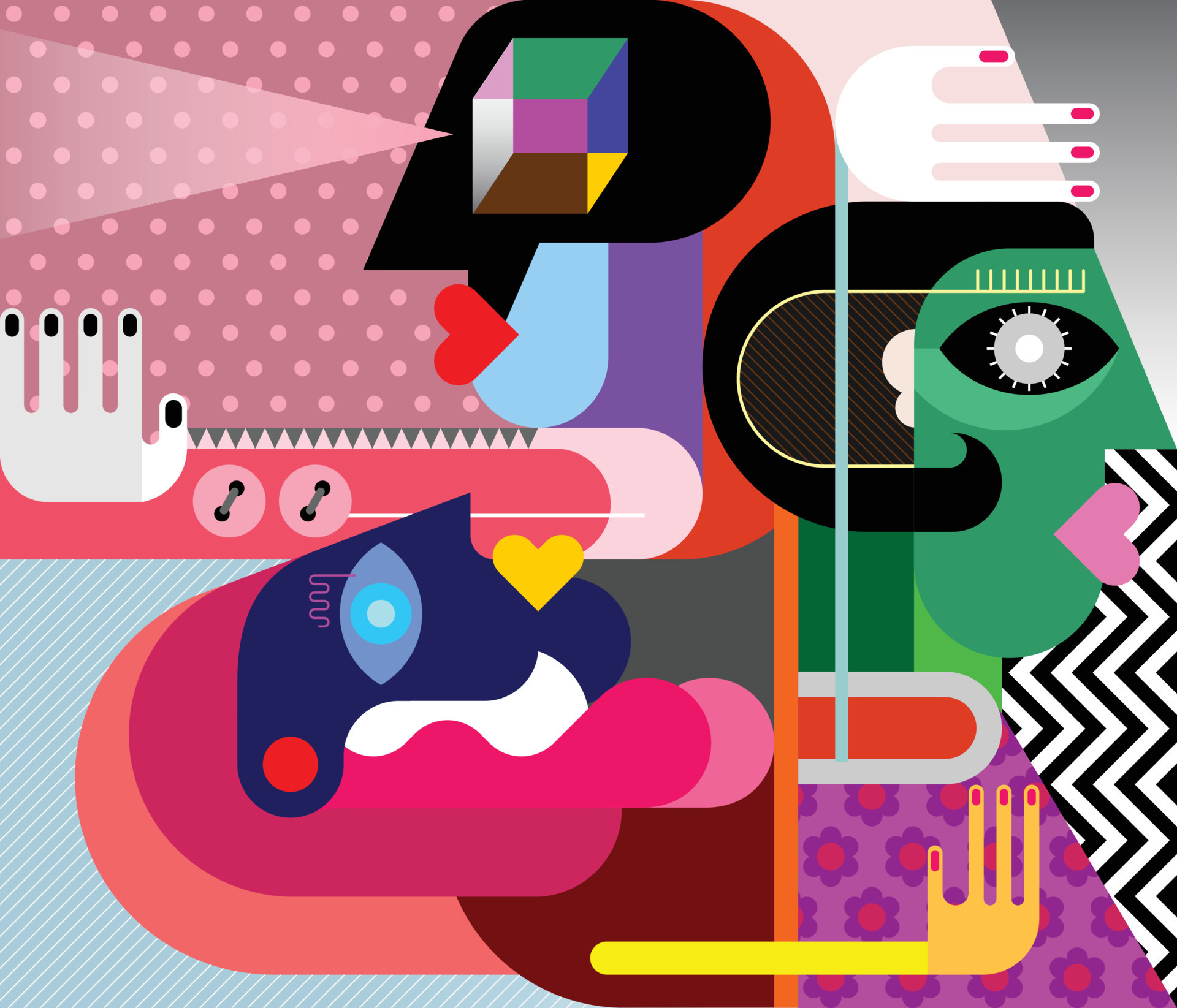 People Look In Different Directions 11341013 Vector Art at Vecteezy