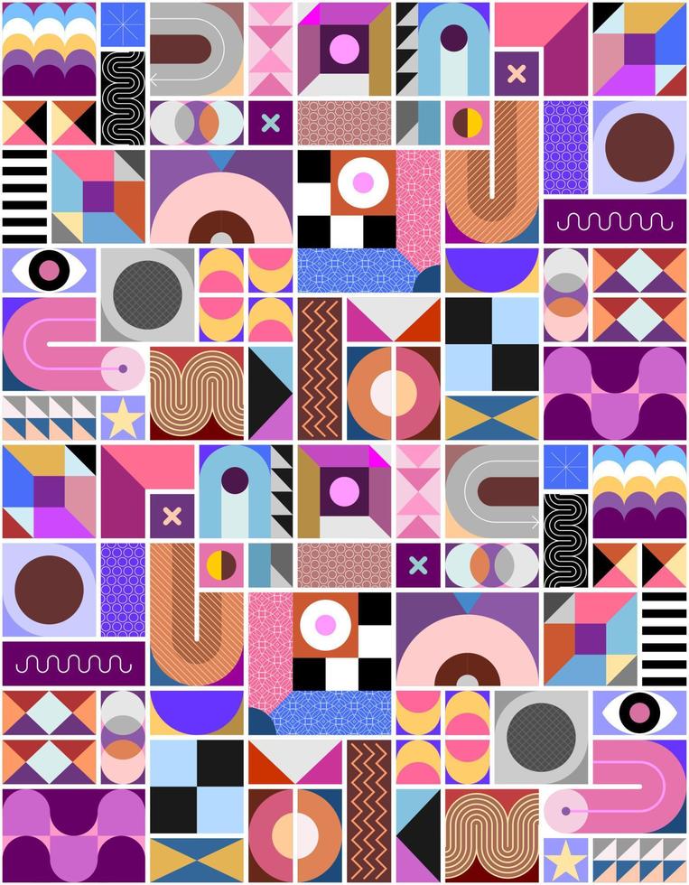 Abstract Geometric Seamless Background vector