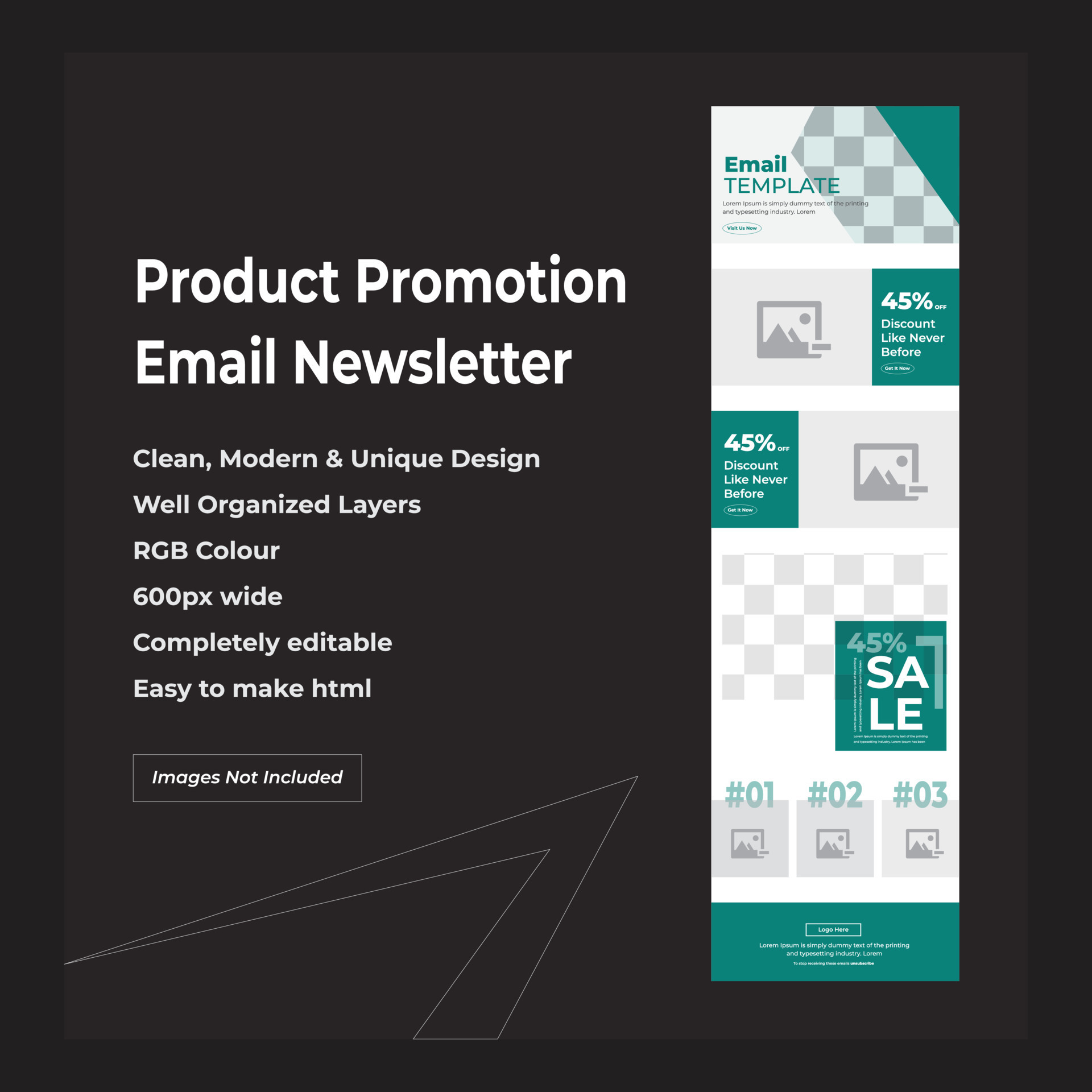 Product Promotional Email Template For Email Marketing 11341215 Vector Product Promotional Email Template For Email Marketing 11341215 Vector