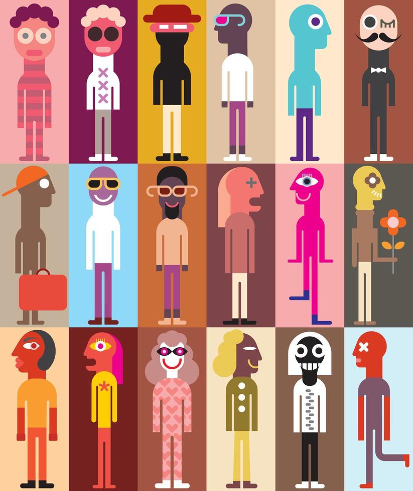 grupo de personas ilustración vectorial vector