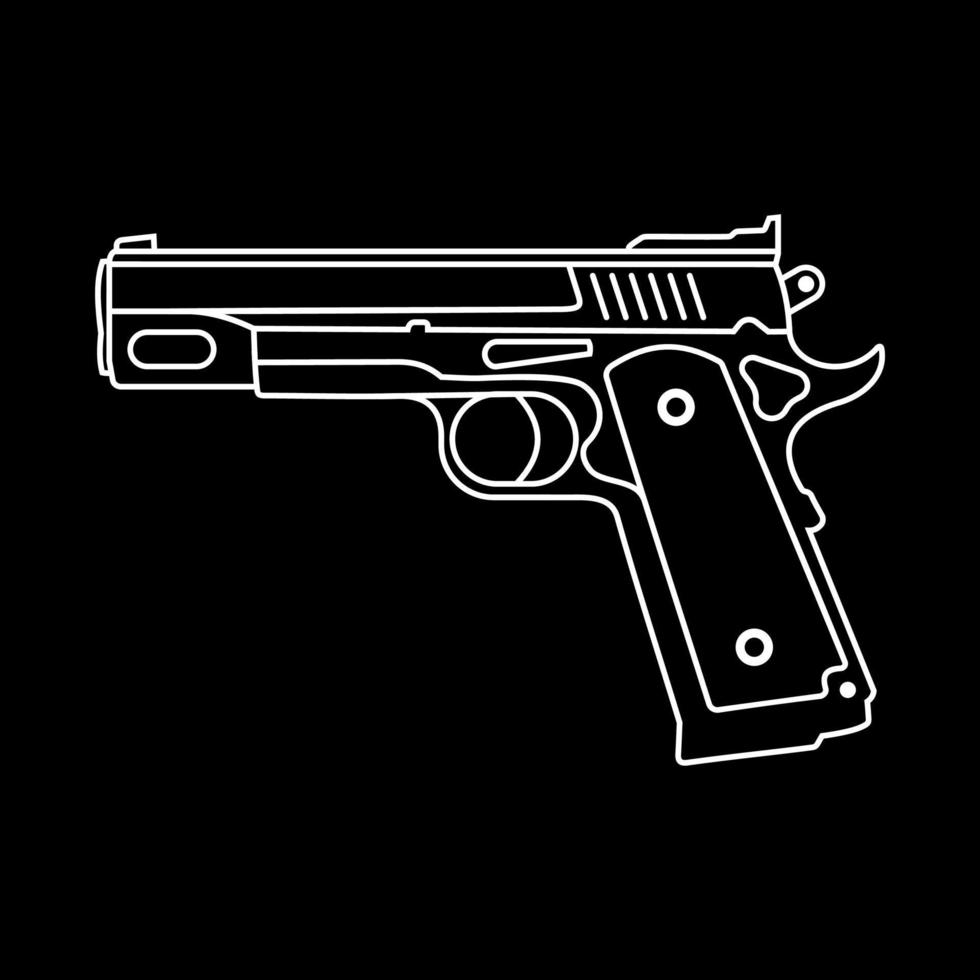 icono de vector de pistola