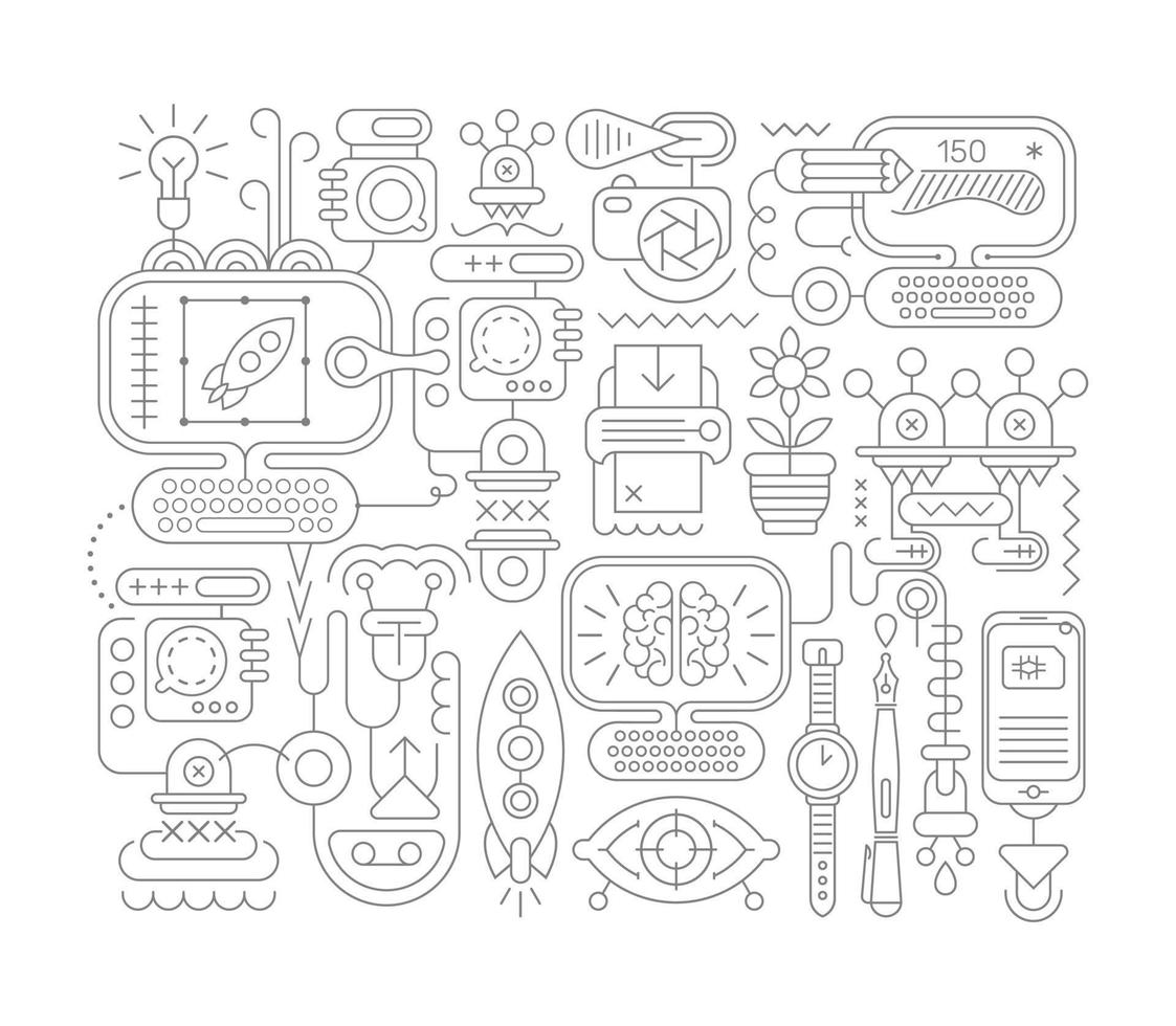 Graphic Design sketch vector