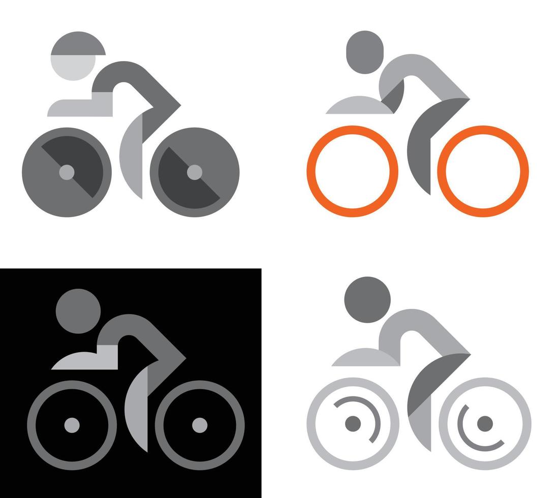 logotipo de vector de bicicleta