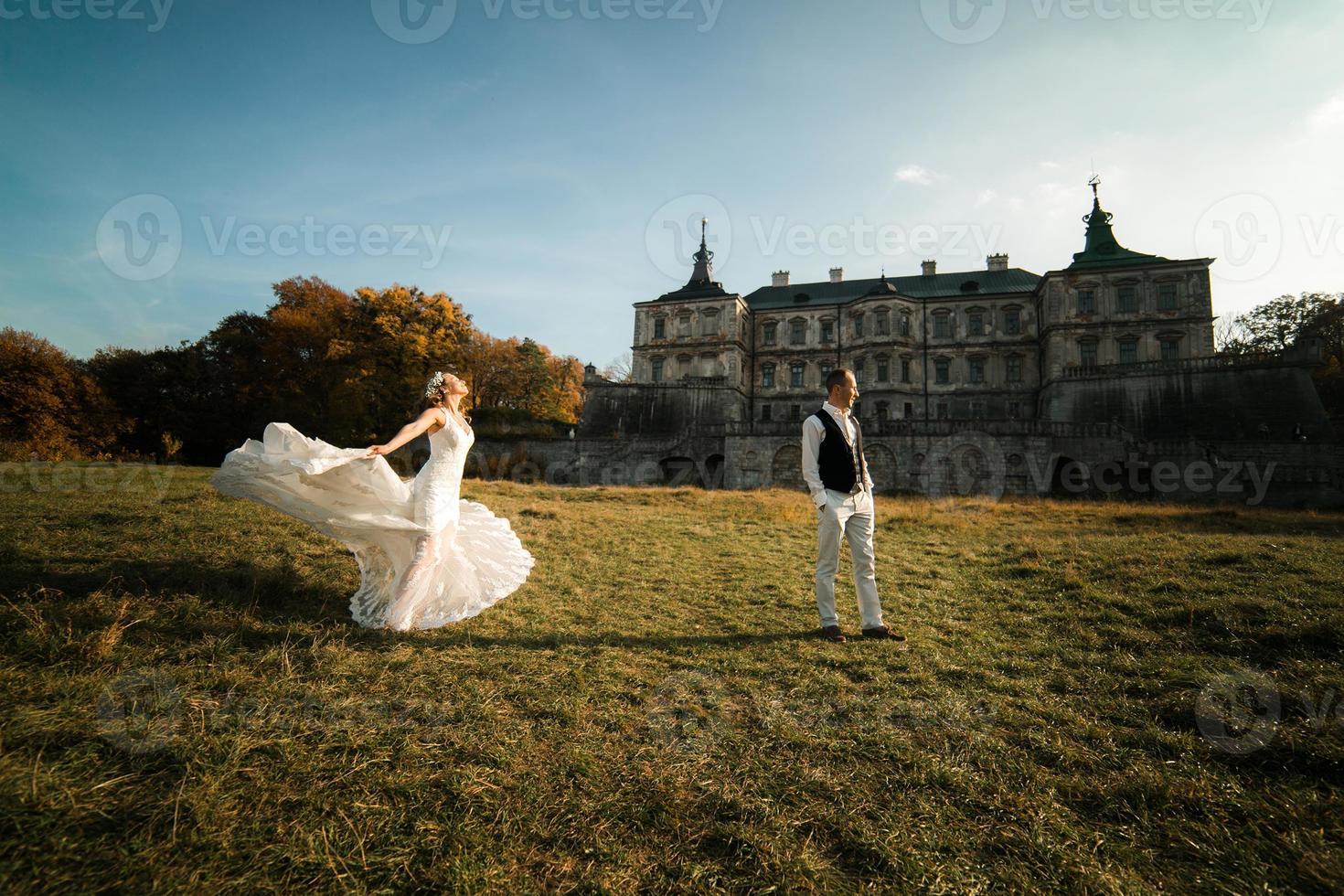 beautiful couple having fun photo